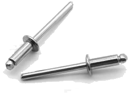 Open round head semi stainless steel (stainless steel shell iron rod)